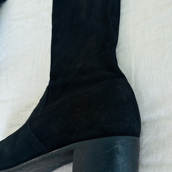 Stuart Weitzman Midland Over The Knee Boots Black Suede Leather Size US9 EUR39.5 - Picture 4 of 10